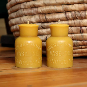 Vaseline, Chesebrough Manufacturing - 2x Beeswax Candle